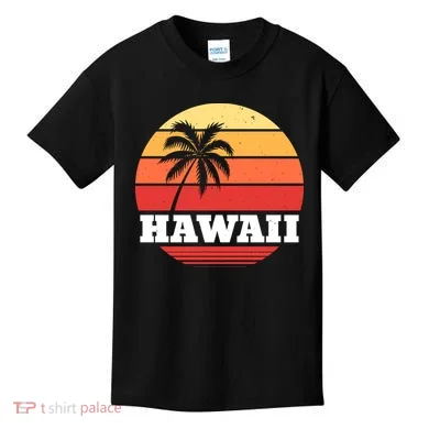 Hawaii Retro Sun Kids T-Shirt
