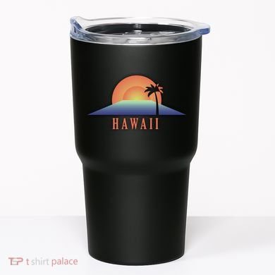 Hawaii Sunrise Logo Tumbler