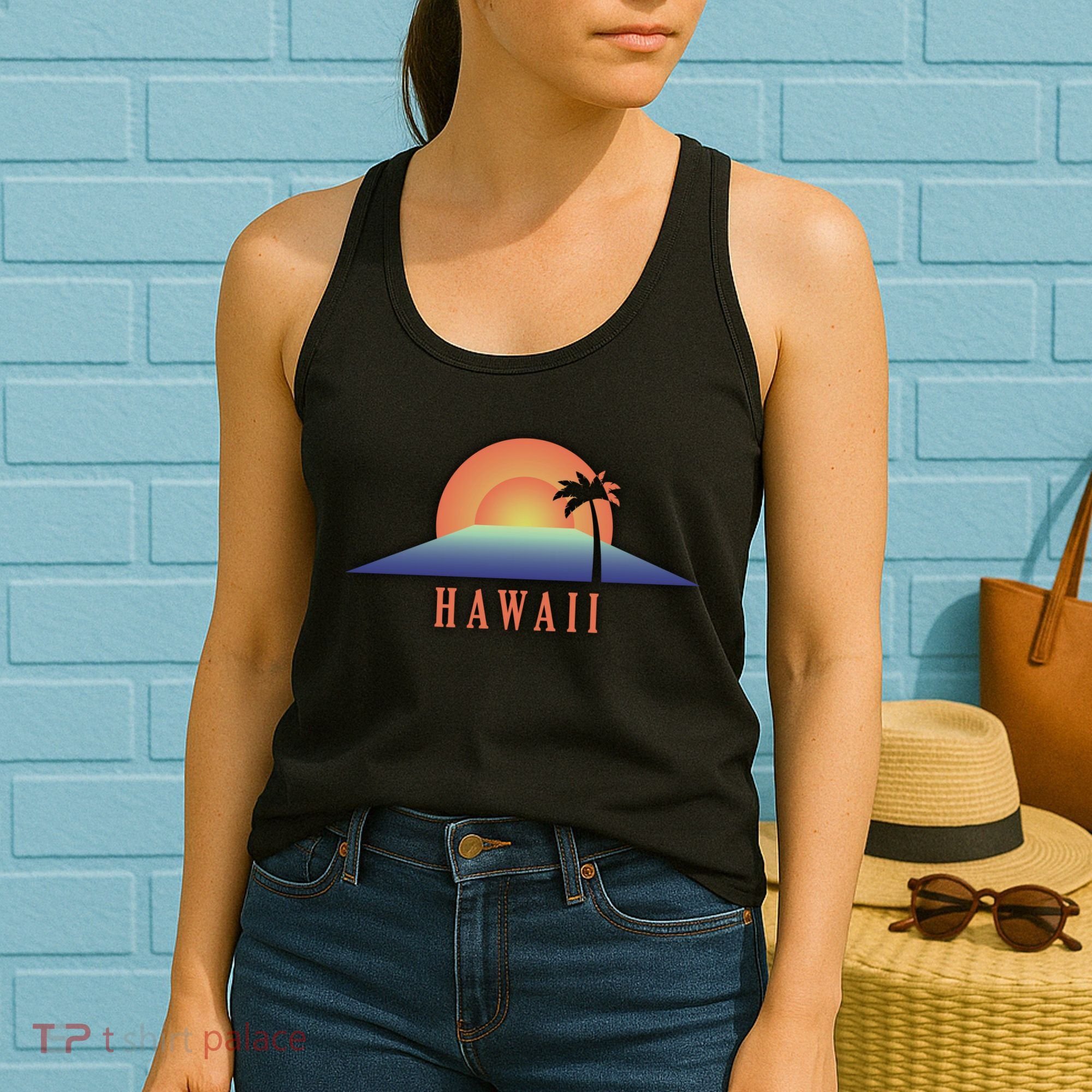 Hawaii Sunrise Logo Women's Tank Top