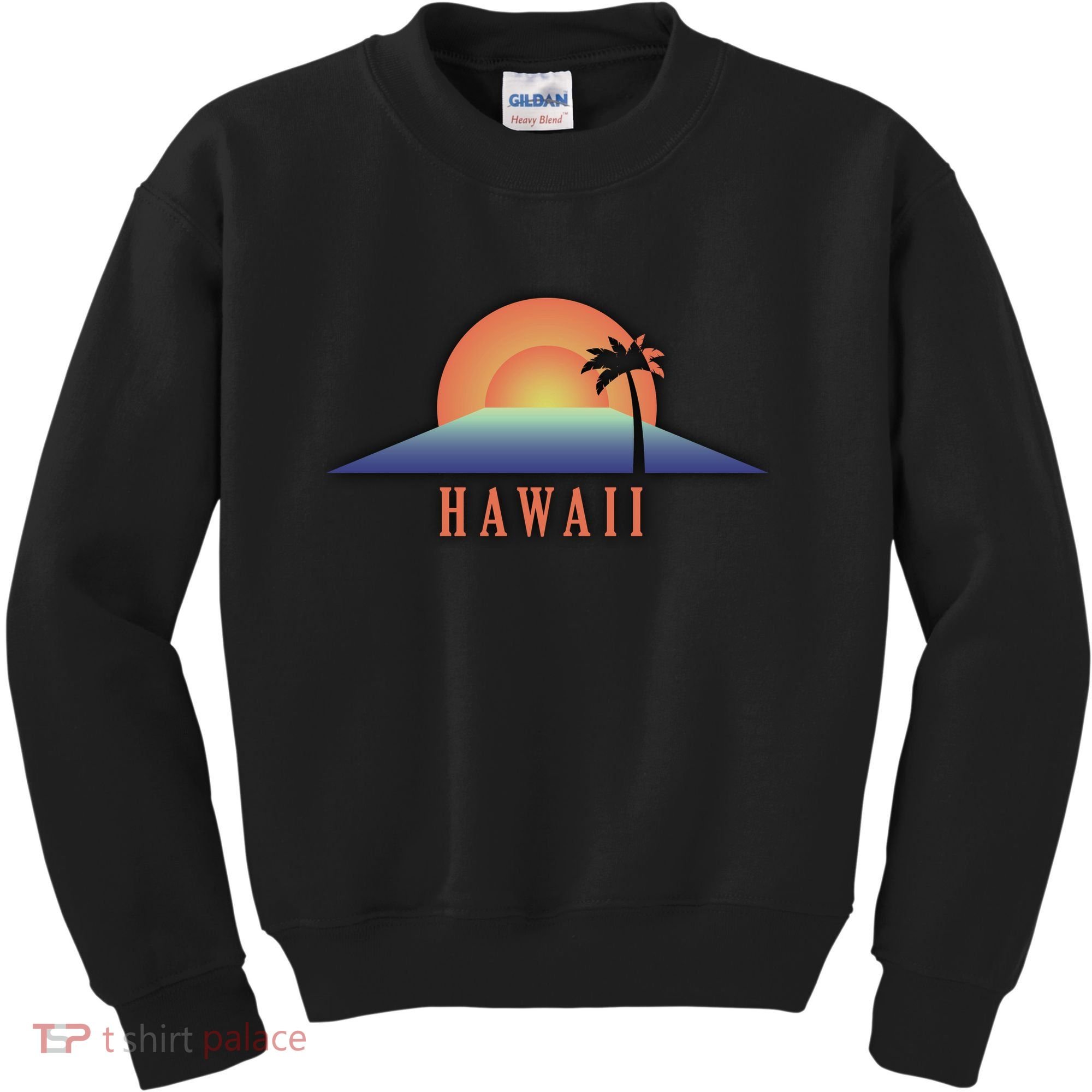 Hawaii Sunrise Logo Kids Sweatshirt