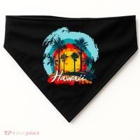 Hawaii Tropical Sunset USA-Made Doggie Bandana thumb 0