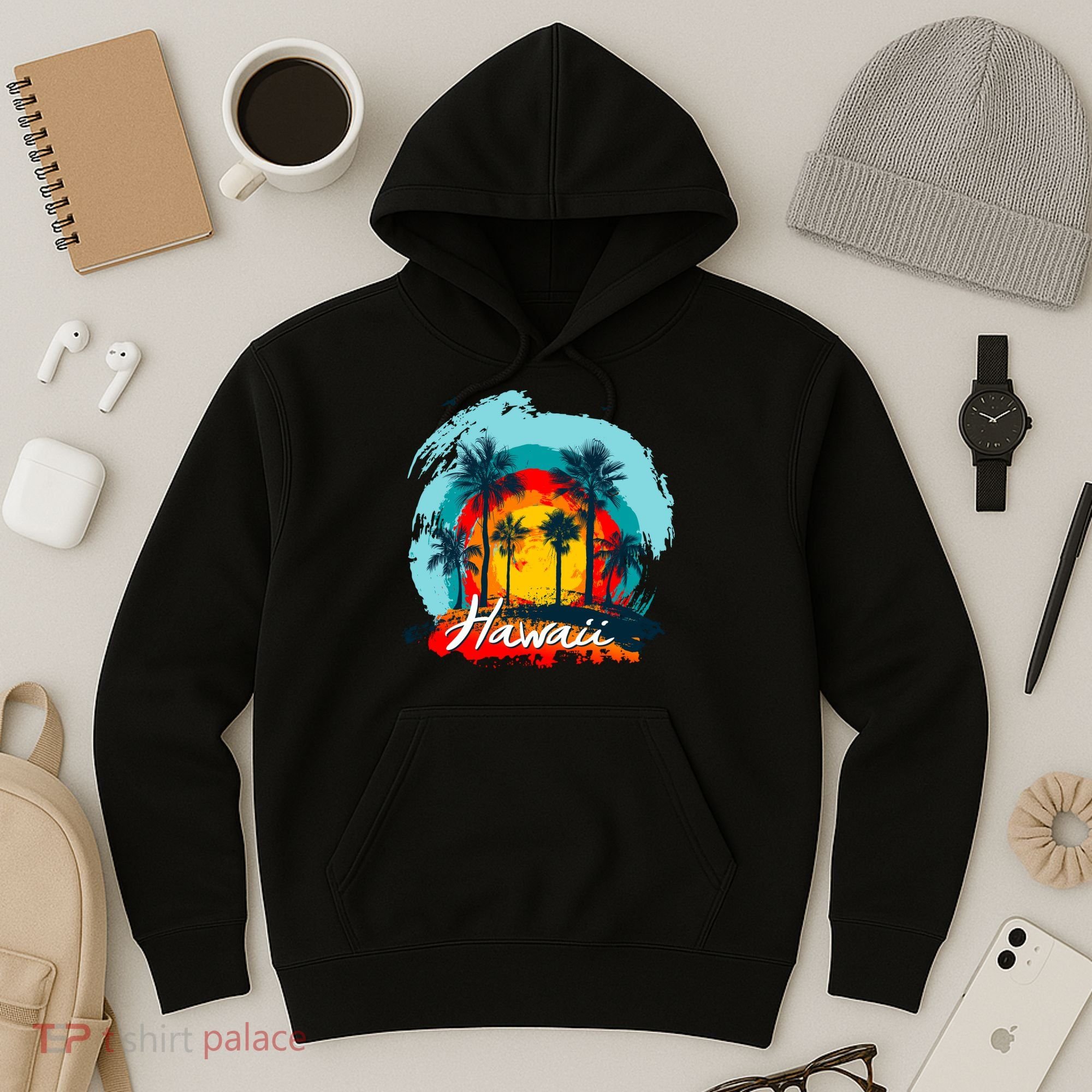 Hawaii Tropical Sunset Hoodie