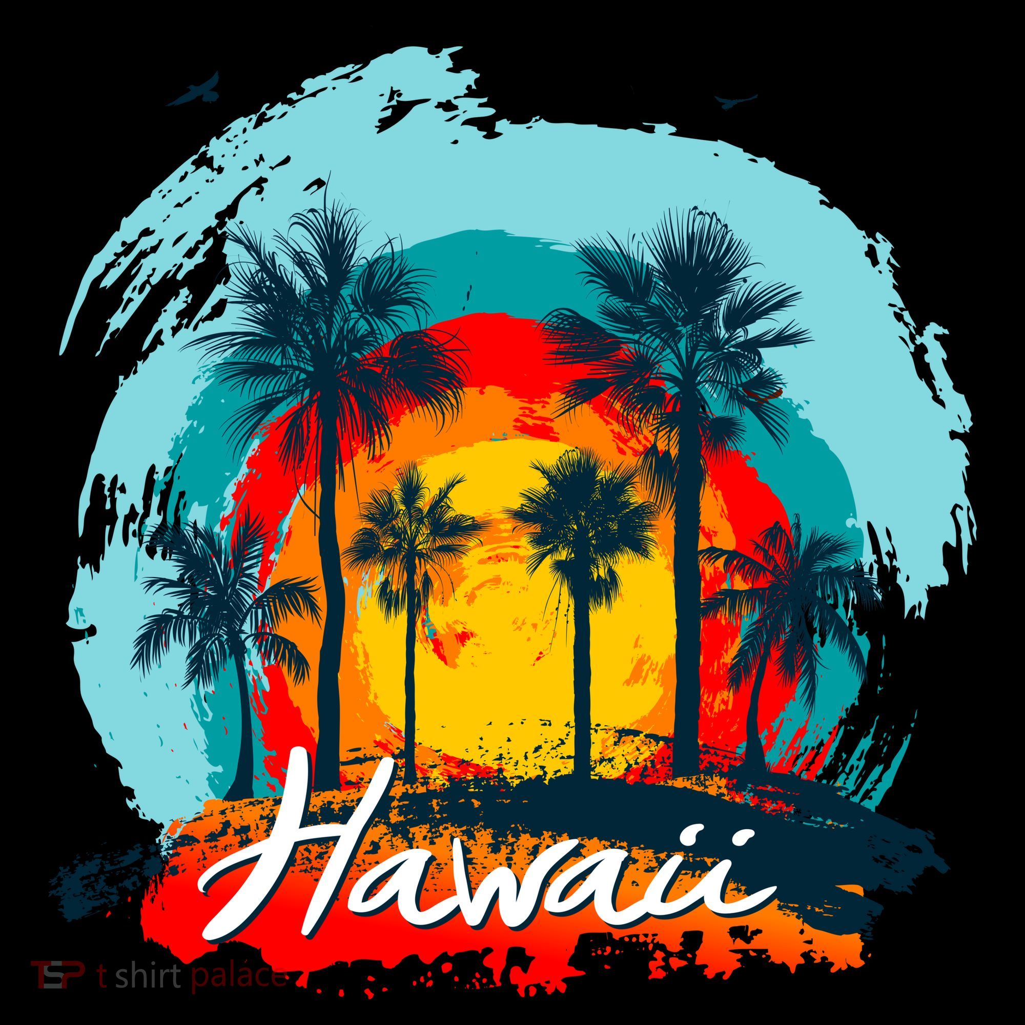 Hawaii Tropical Sunset Hoodie