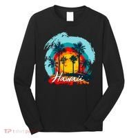 Hawaii Tropical Sunset Long Sleeve Shirt thumb 0