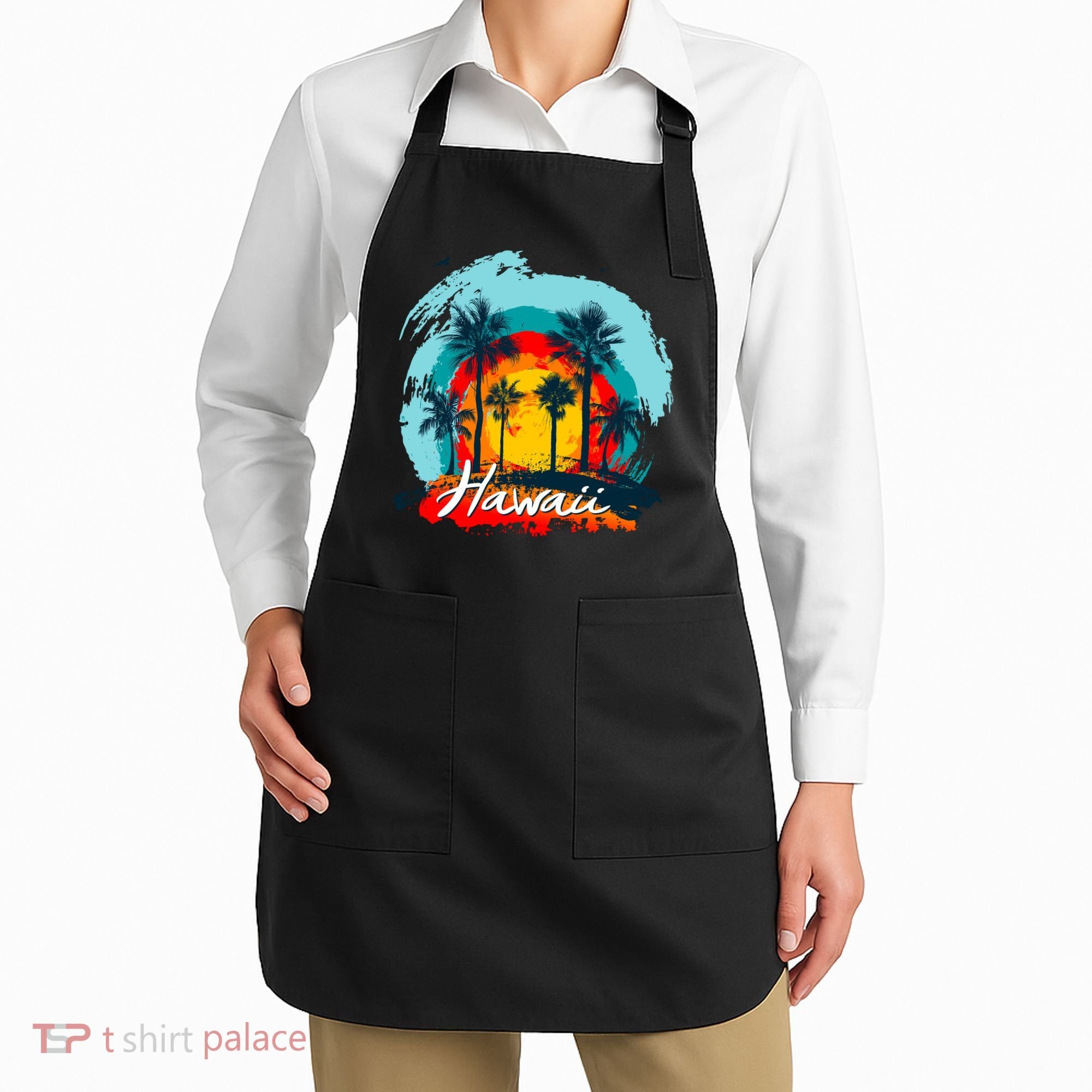 Hawaii Tropical Sunset Apron