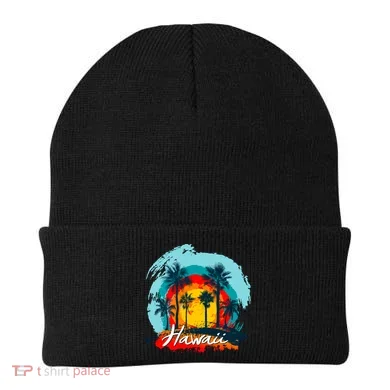 Hawaii Tropical Sunset Beanie