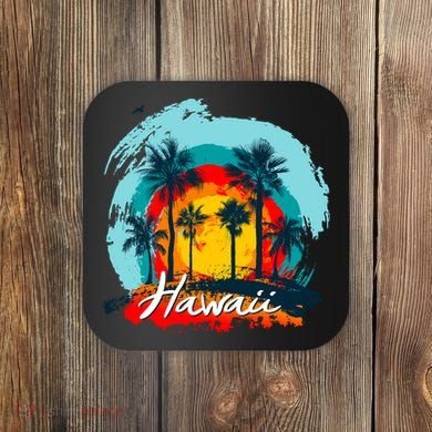 Hawaii Tropical Sunset Coaster