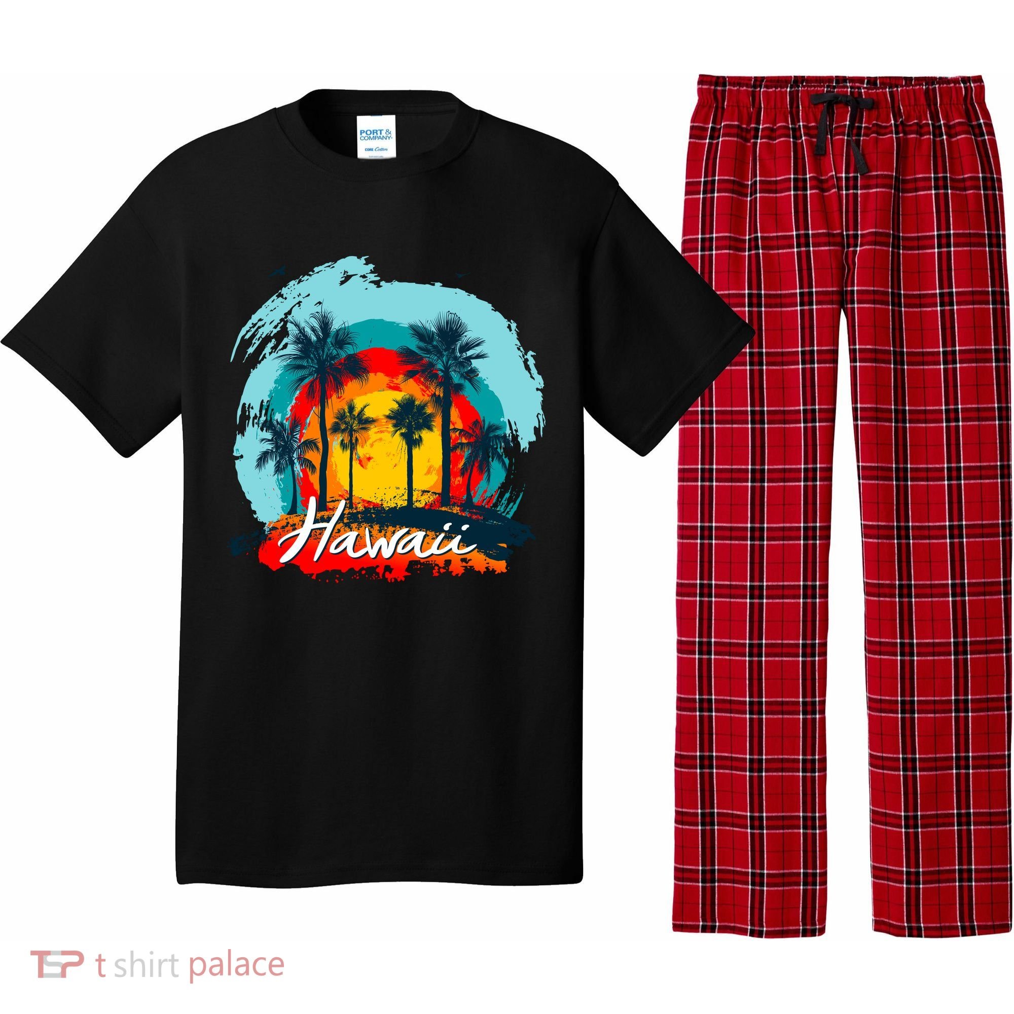 Hawaii Tropical Sunset Pajama Set