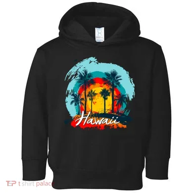 Hawaii Tropical Sunset Toddler Hoodie