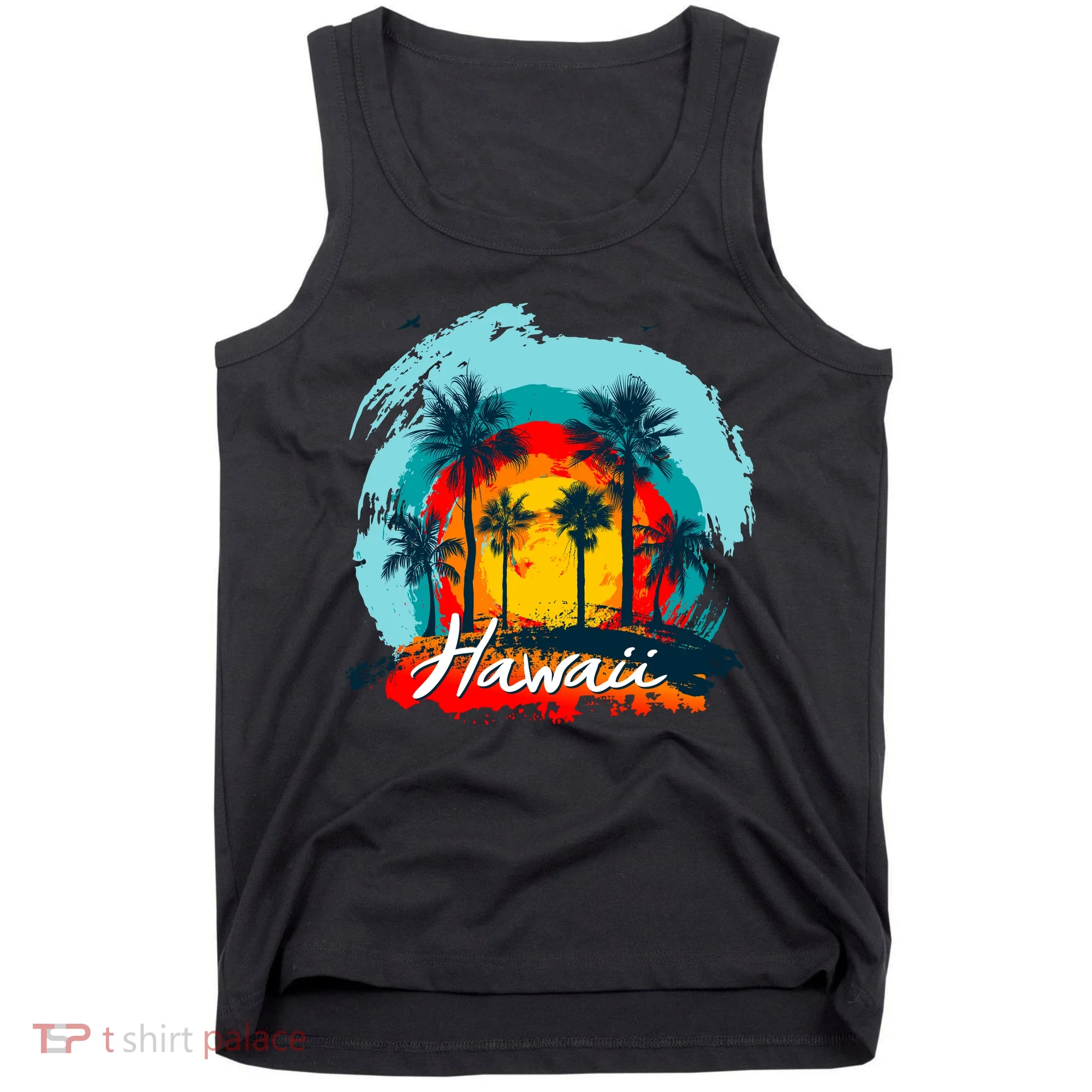 Hawaii Tropical Sunset Tank Top