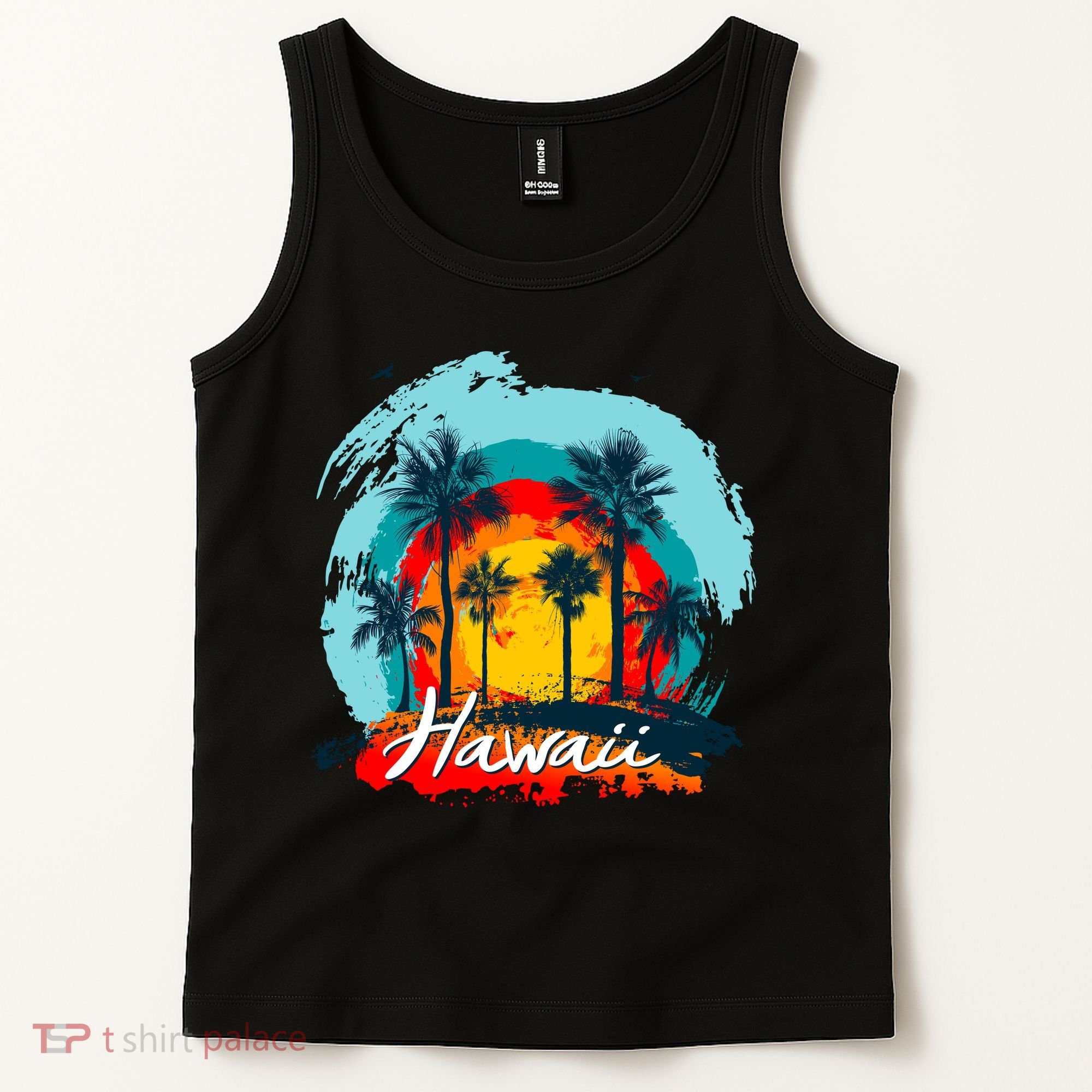 Hawaii Tropical Sunset Tank Top