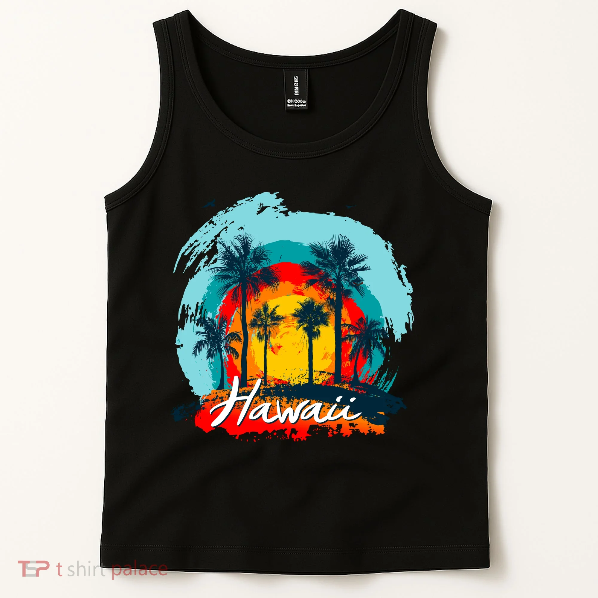 Hawaii Tropical Sunset Tank Top