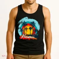 Hawaii Tropical Sunset Tank Top thumb 3