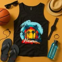 Hawaii Tropical Sunset Tank Top thumb 4