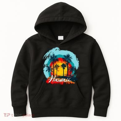 Hawaii Tropical Sunset Kids Hoodie