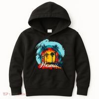 Hawaii Tropical Sunset Kids Hoodie thumb 0