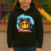 Hawaii Tropical Sunset Kids Hoodie thumb 3
