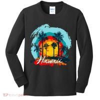 Hawaii Tropical Sunset Kids Long Sleeve Shirt thumb 0