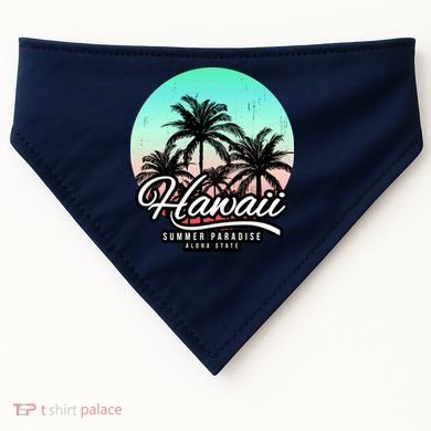 Hawaii Vintage Logo USA-Made Doggie Bandana