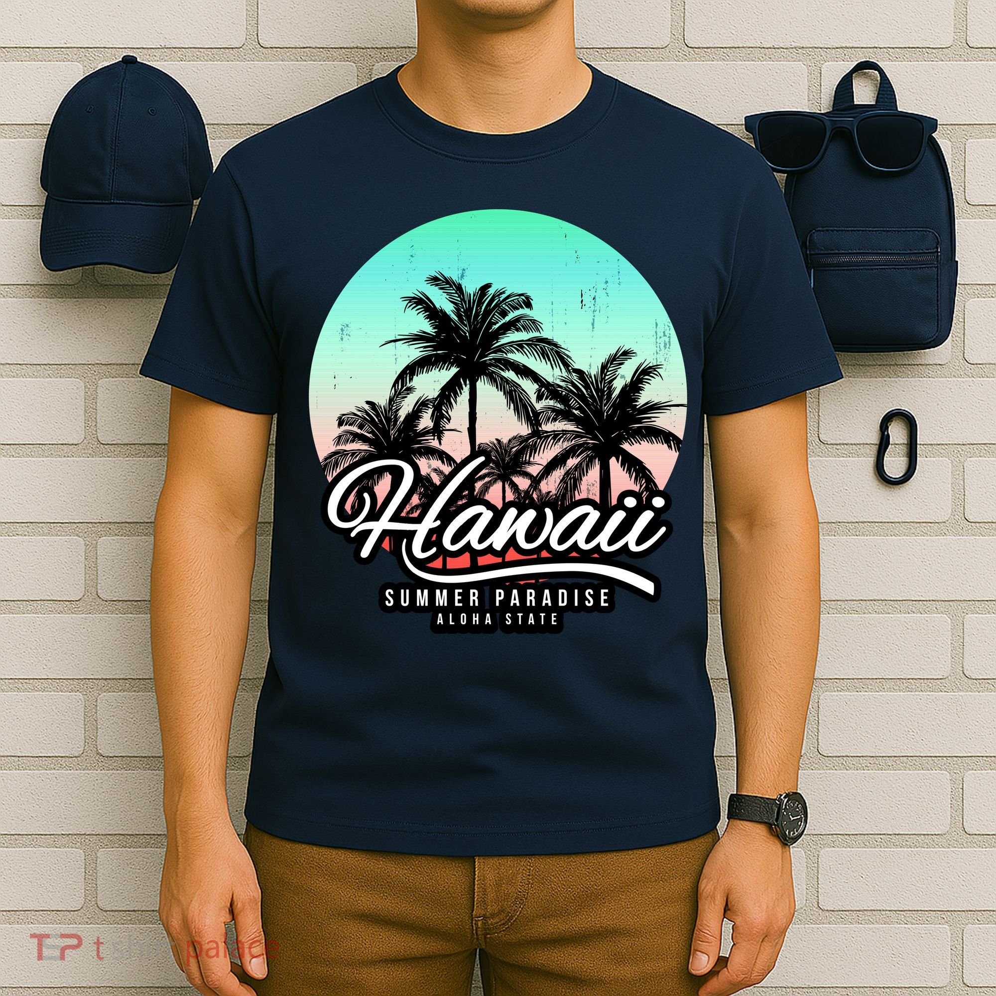 Hawaii Vintage Logo T-Shirt