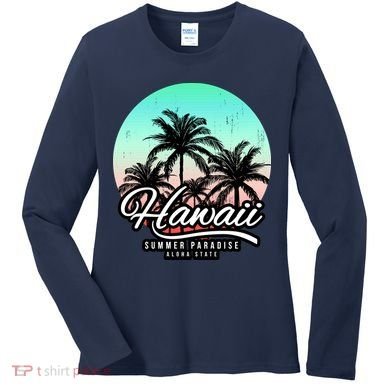 Hawaii Vintage Logo Women's Long Sleeve Shirt