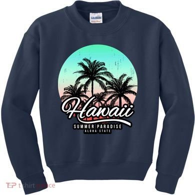 Hawaii Vintage Logo Kids Sweatshirt