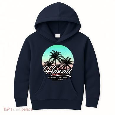 Hawaii Vintage Logo Kids Hoodie