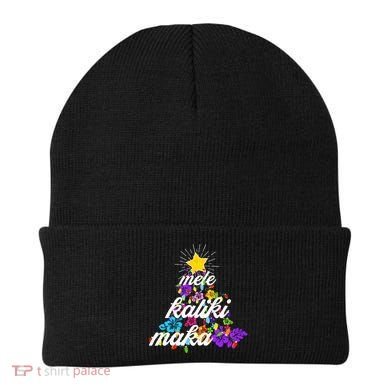 Hawaiian Mele Kaliki Maka Christmas Tree Beanie