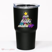Hawaiian Mele Kaliki Maka Christmas Tree Tumbler thumb 0