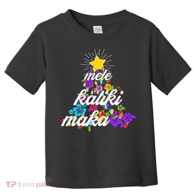 Hawaiian Mele Kaliki Maka Christmas Tree Toddler T-Shirt