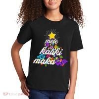 Hawaiian Mele Kaliki Maka Christmas Tree Kids T-Shirt thumb 2