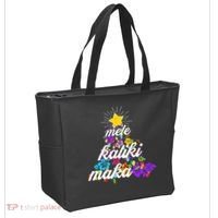 Hawaiian Mele Kaliki Maka Christmas Tree Tote Bag thumb 2