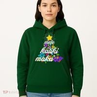 Hawaiian Mele Kaliki Maka Christmas Tree Hoodie thumb 5