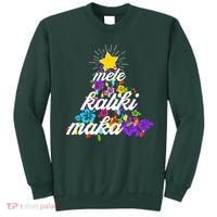 Hawaiian Mele Kaliki Maka Christmas Tree Sweatshirt thumb 0
