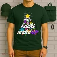 Hawaiian Mele Kaliki Maka Christmas Tree T-Shirt thumb 6