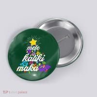 Hawaiian Mele Kaliki Maka Christmas Tree Button thumb 0