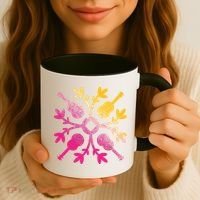 Hawaiian Mele Music Quilt Tribal Tattoo Ukulele Coffee Mug thumb 3