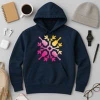 Hawaiian Mele Music Quilt Tribal Tattoo Ukulele Hoodie thumb 3