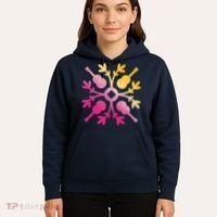 Hawaiian Mele Music Quilt Tribal Tattoo Ukulele Hoodie thumb 5