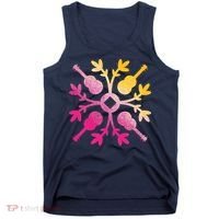 Hawaiian Mele Music Quilt Tribal Tattoo Ukulele Tank Top thumb 0