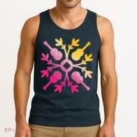 Hawaiian Mele Music Quilt Tribal Tattoo Ukulele Tank Top thumb 3