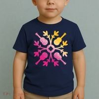 Hawaiian Mele Music Quilt Tribal Tattoo Ukulele Toddler T-Shirt thumb 2