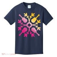 Hawaiian Mele Music Quilt Tribal Tattoo Ukulele Kids T-Shirt thumb 0