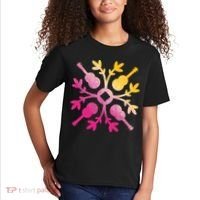 Hawaiian Mele Music Quilt Tribal Tattoo Ukulele Kids T-Shirt thumb 2