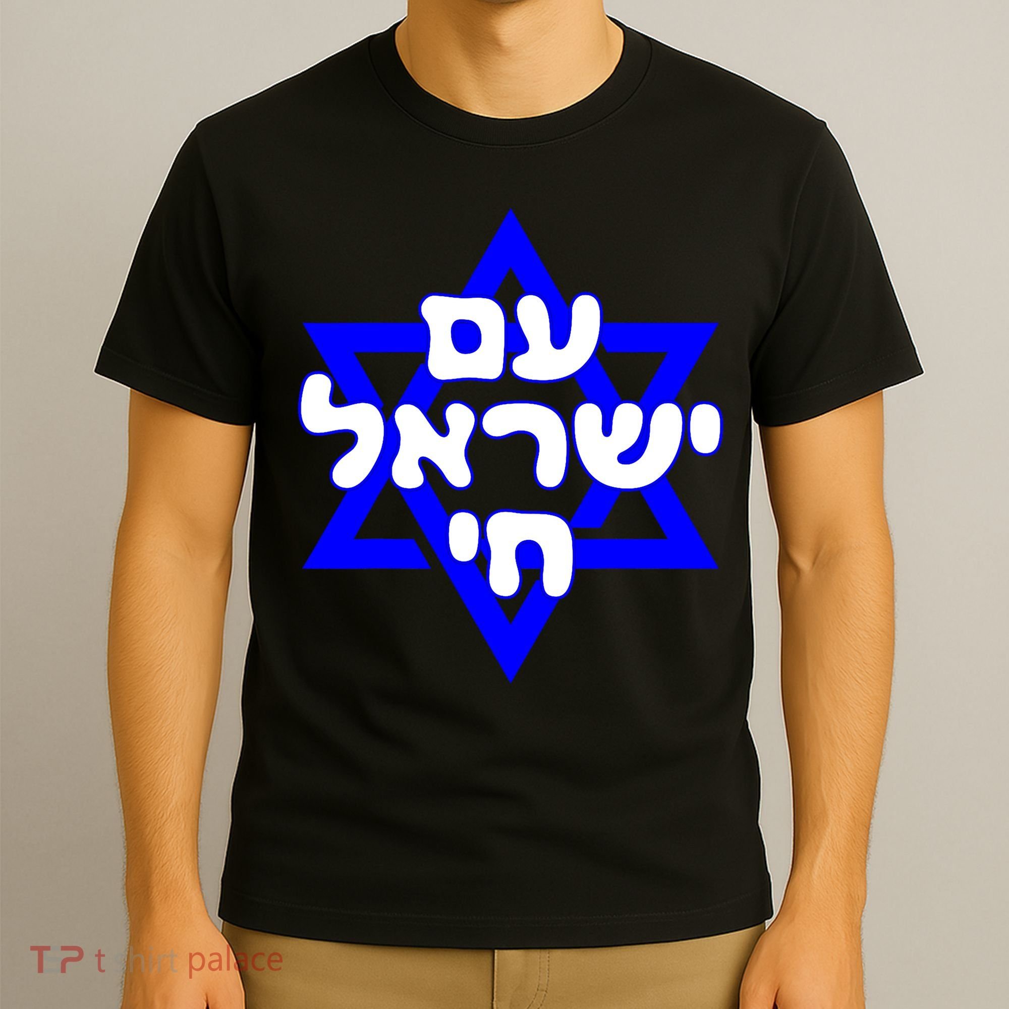 Hebrew Am Yisrael Chai Israel Magen Davi T-Shirt