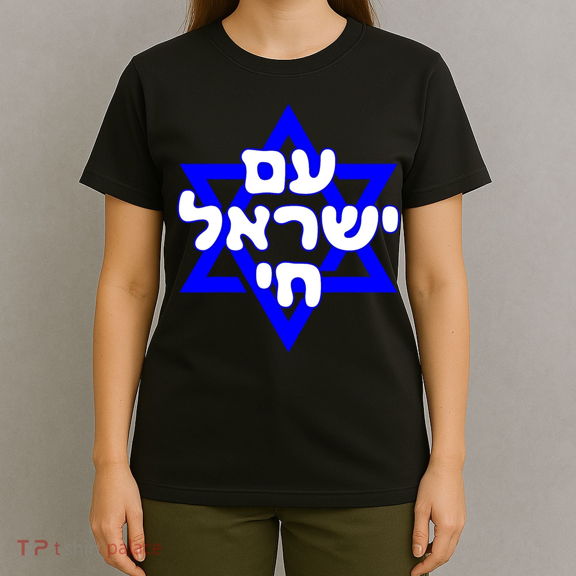 Hebrew Am Yisrael Chai Israel Magen Davi T-Shirt