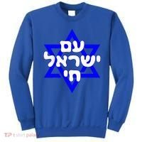 Hebrew Am Yisrael Chai Israel Magen David  Sweatshirt thumb 0
