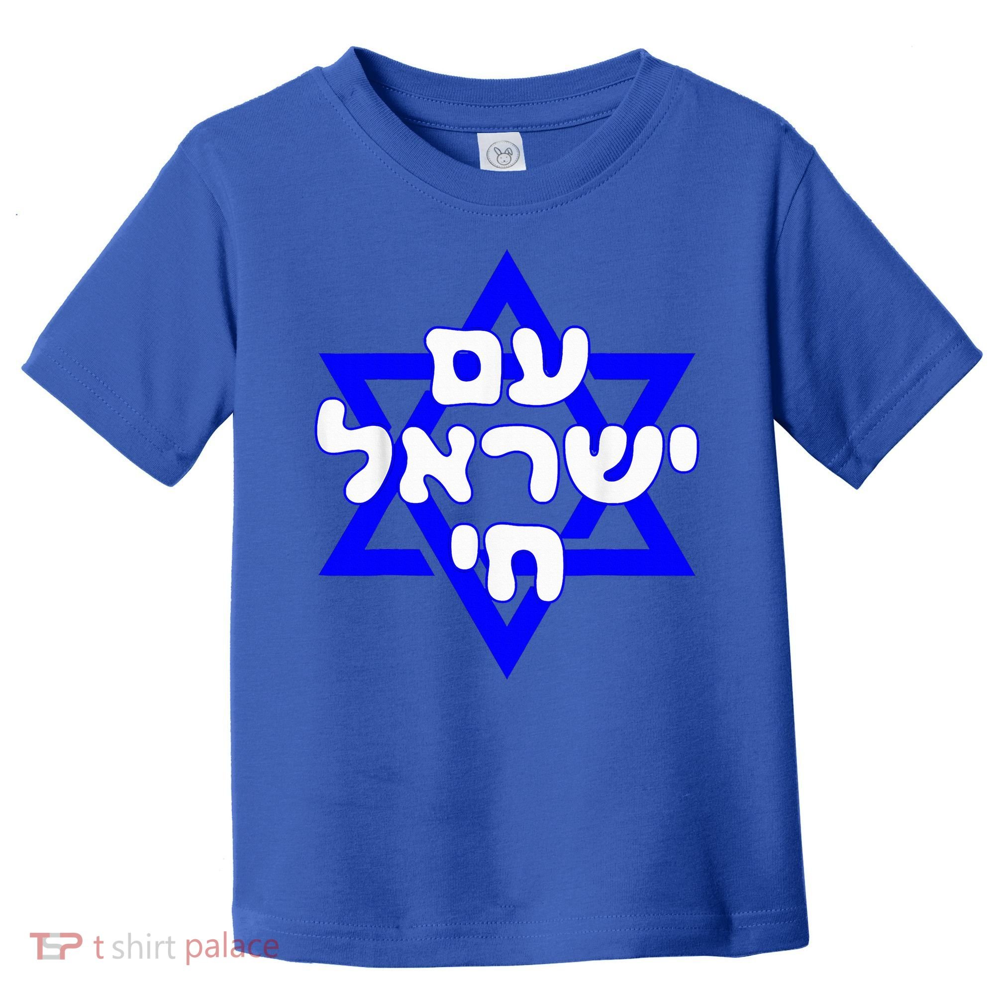 Hebrew Am Yisrael Chai Israel Magen David  Toddler T-Shirt