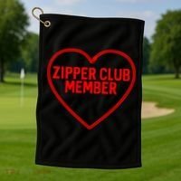 Heart Attack Zipper Club Open Heart Surgery Survivor Cute Gift Golf Towel thumb 1