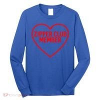 Heart Attack Zipper Club Open Heart Surgery Survivor Cute Gift Long Sleeve Shirt thumb 0